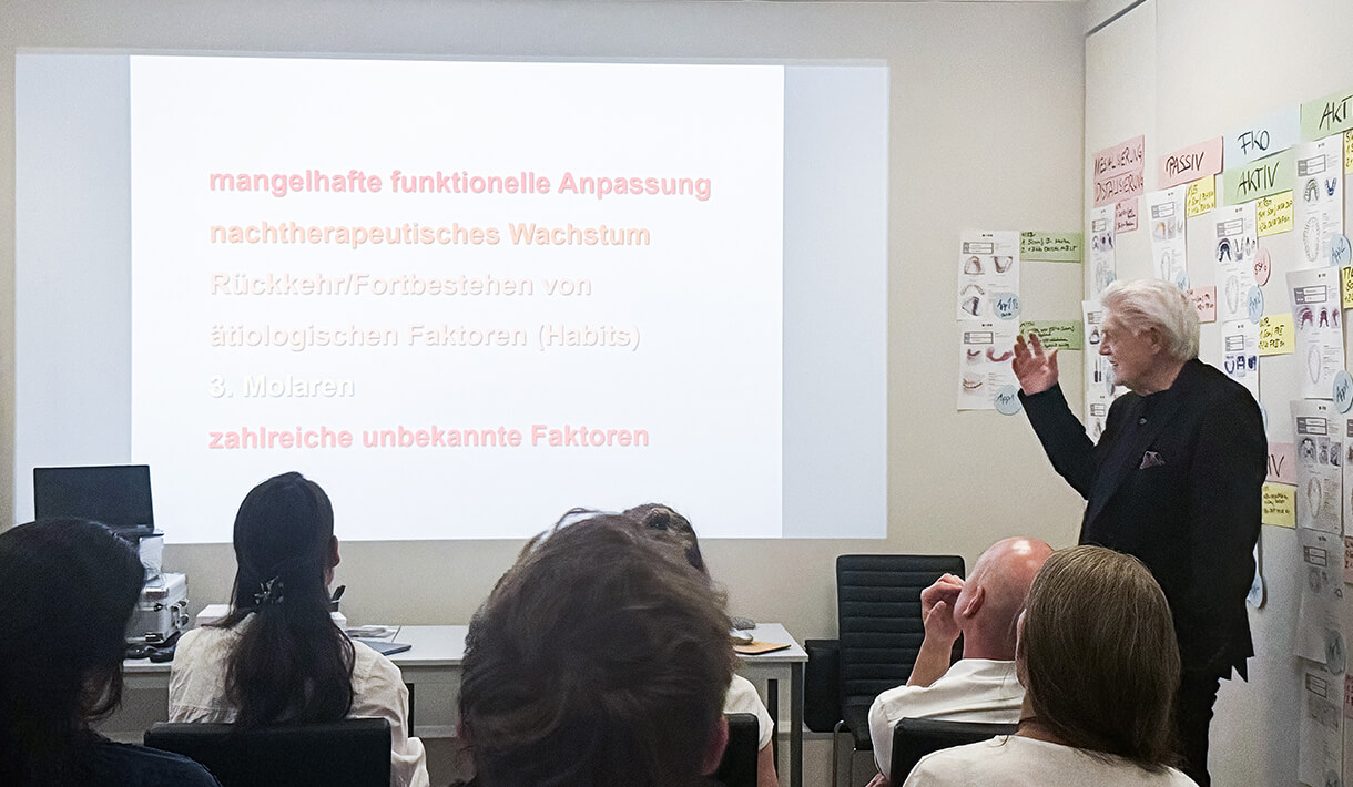 Fachlicher Austausch mit Gästen der Charité rund um moderne Kieferorthopädie.