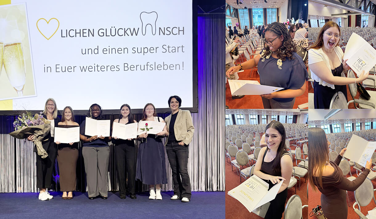 Erfolgreicher Ausbildungsabschluss für Nazli, Nina, Peggy und Katharina