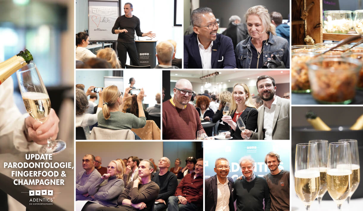 ADENTICS Academy: Parodontologie, Fingerfood & Champagner